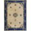 Knotted Wool Chinese Ivory Antique Room Size 1920s Rectangle - Peking Rug
