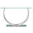 Garrett Chrome Glass Top Console Table