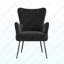Fauteuil d'appoint noir