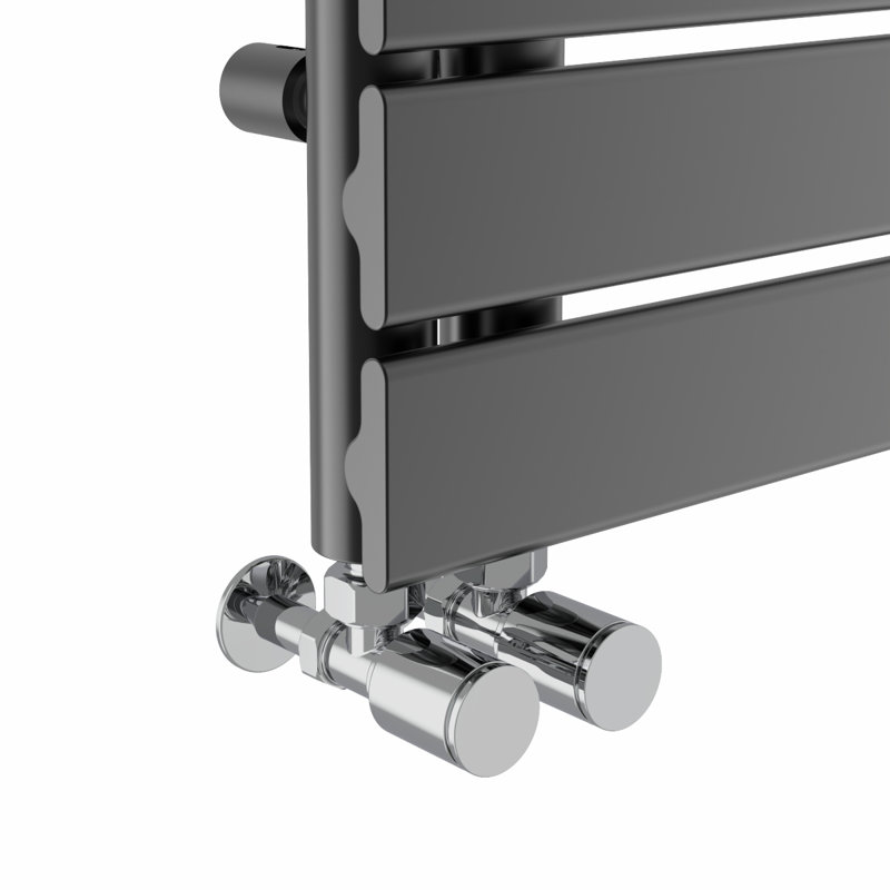 Brayner Flat Panel Towel Rail Heated Towel Rails, Gunmetal
