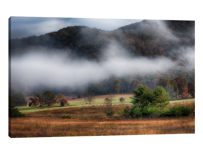 "brouillard radano" par, reproduction de photo sur toile tendue, H 12 po x l 18 po x P 1,5 po