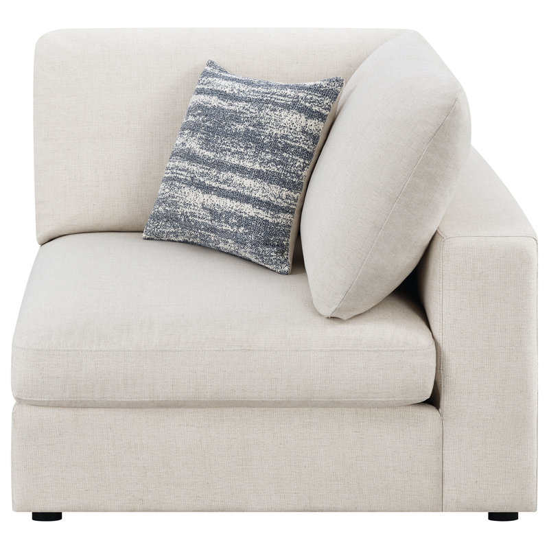 Style sophistiqué - Coin rembourré Faulk, Lin beige