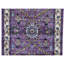 Hand Knotted Wool Area Rug in Purple And Beige
