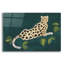  «Lethargic Leopard 1» par Alicia Longley, art mural en verre acrylique, 16 po x 12 po