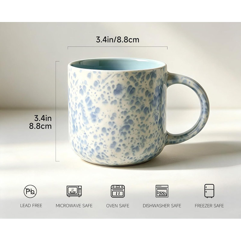 Ensemble de tasses à boire en céramique sans plomb pour la table de salle à manger