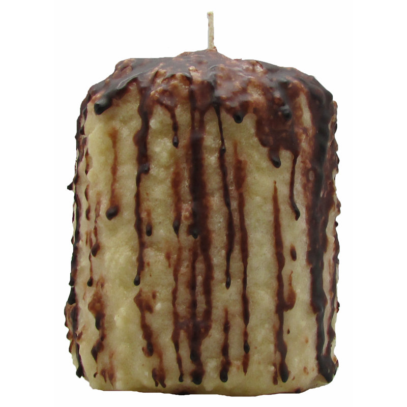 Buttery Maple Syrup Scented Novelty Candle, Tall Fatty 6.5" H x 3.5" W x 3.5" D