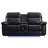 Heaney 76.7" Wide Faux Leather Power Loveseat with Speaker and LED-90663361