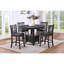 Table ovale en bois massif avec rallonge, finition contemporaine grise, charme rond et moderne