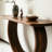 Medieval style wood console table-1286973757