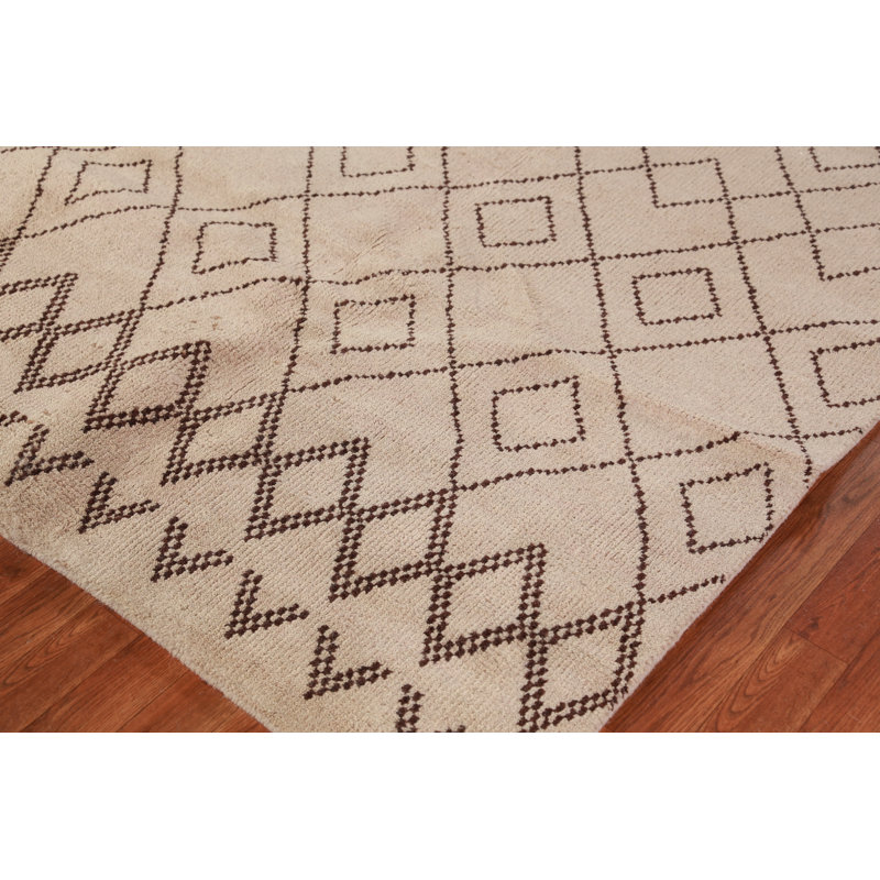 Tapis oriental à motif treillis marocain 5 x 8