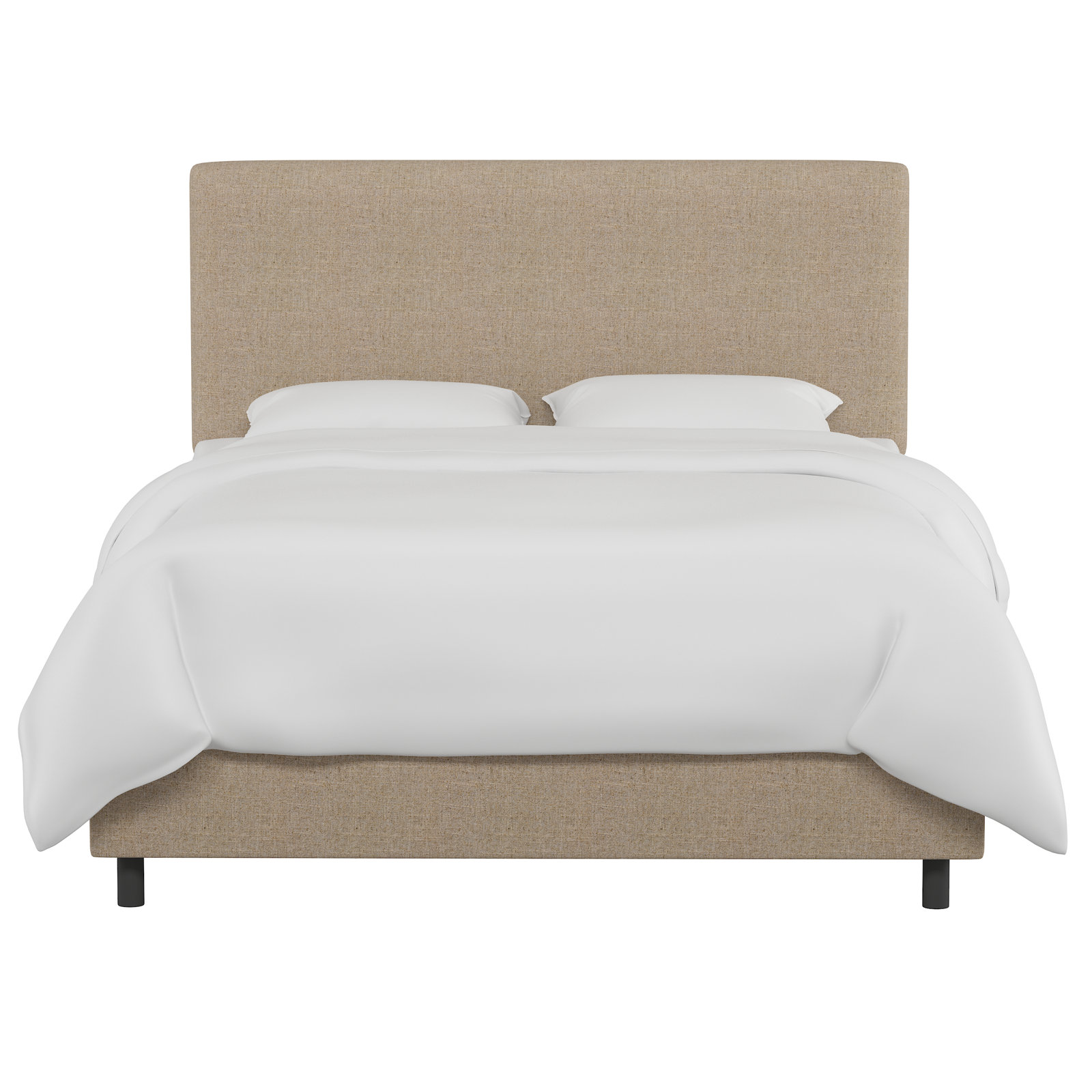 Pyburn Upholstered Bed, Full, Classic Sandstone Linen