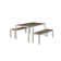 Joel 6 - Person Metal Patio Dining Set with Rectangular Table