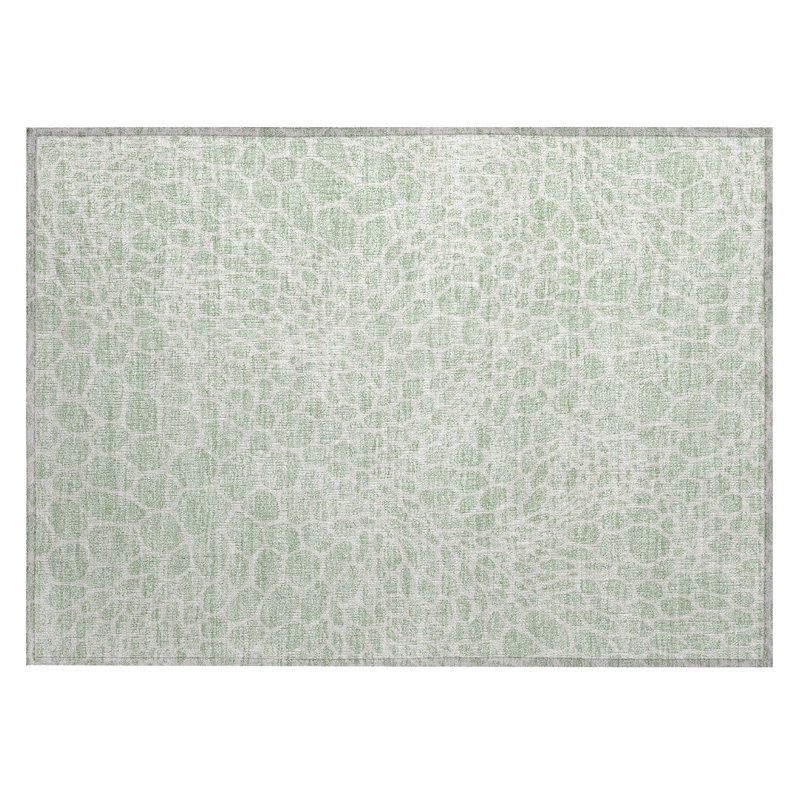 Colwart Geometric Indoor / Outdoor Rug, Rectangle 1'8" x 2'6"