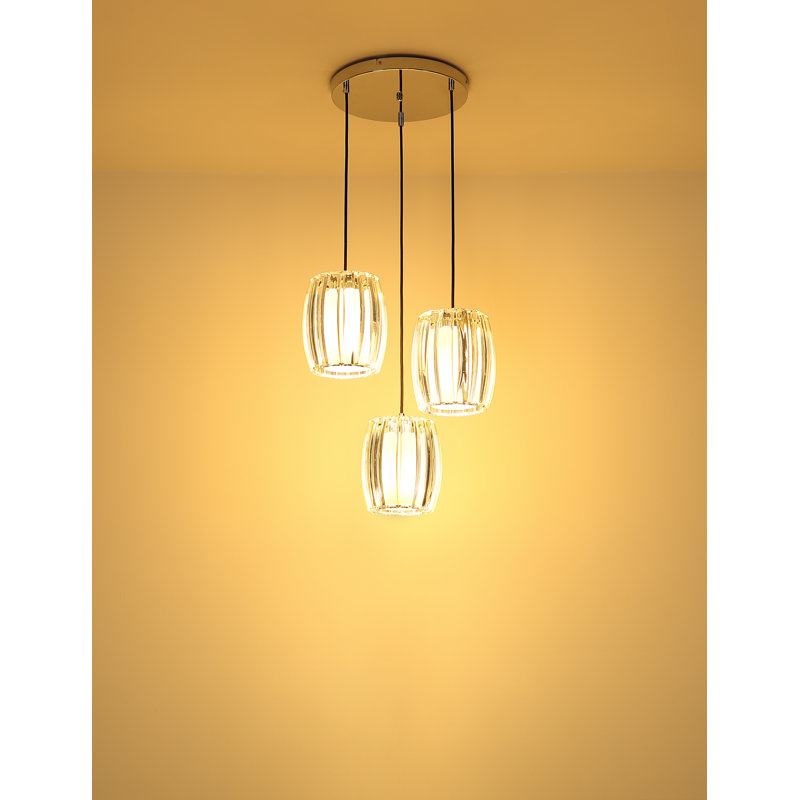 Alixandria 3 - Light Chrome Geometric Pendant