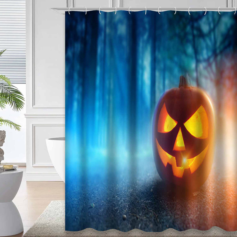 Rideau de douche Jack Lantern, L 72 po x l 78 po