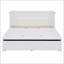 Lit escamotable double avec port USB et grand tiroir