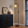Iberis 68'' Slim Dimmable Floor Lamp With Remote Control, Handwoven Rattan Shade, 10W LED Bulb Included
