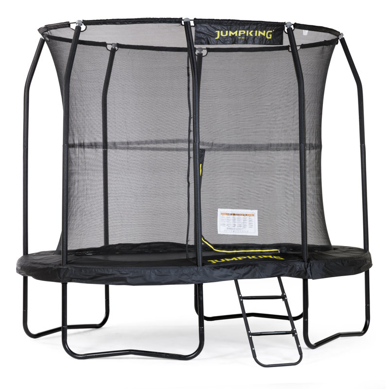 7ft x 10ft Oval JumpKing JumpPod Trampoline with Safety Enclosure