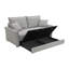 Canapé-lit modulaire en chenille avec rangement et 2 coussins décoratifs