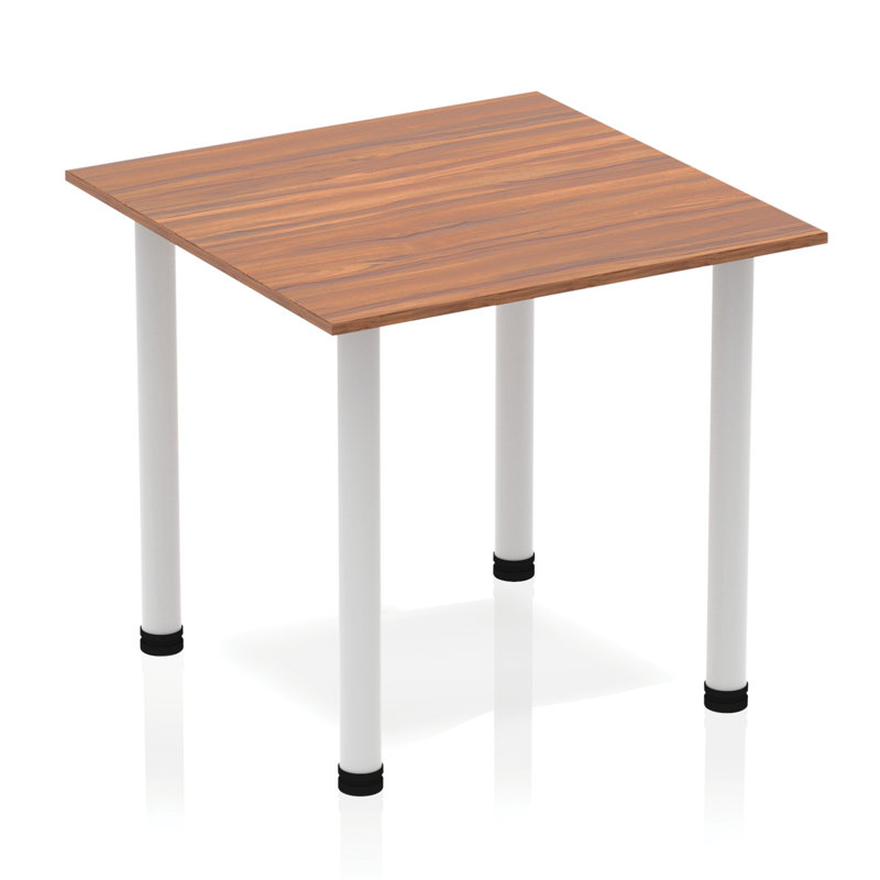 Kyvan 80cm Square Conference Table, Walnut
