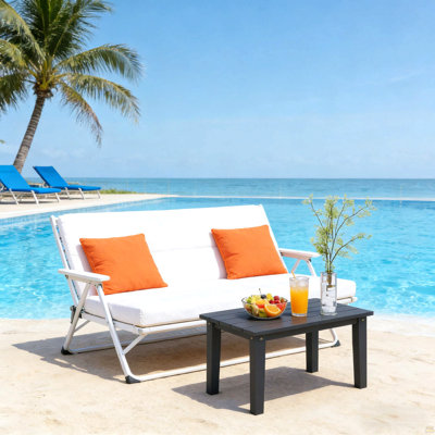 Patio Table,Rectangle Outdoor Coffee Table