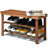 Mccroy Upholstered Bench with Shelves