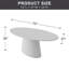 72"×37"W×30"H Oval Wood Pedestal Dining Table-1264005098