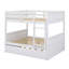 Lit superposé en bois double avec lit gigogne simple, garde-corps et échelle - convertible en deux lits-1203666054