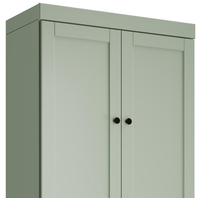 Armoire de rangement 72 po à quatre portes et deux tiroirs Sage