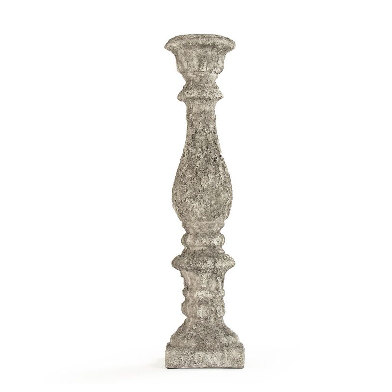 Candlestick, 7.5" H x 32" W x 7.5" D