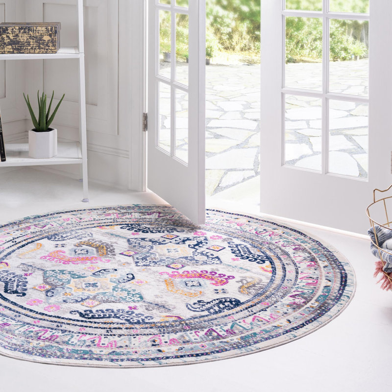 Oriental Indoor Rug, Round 3'7"