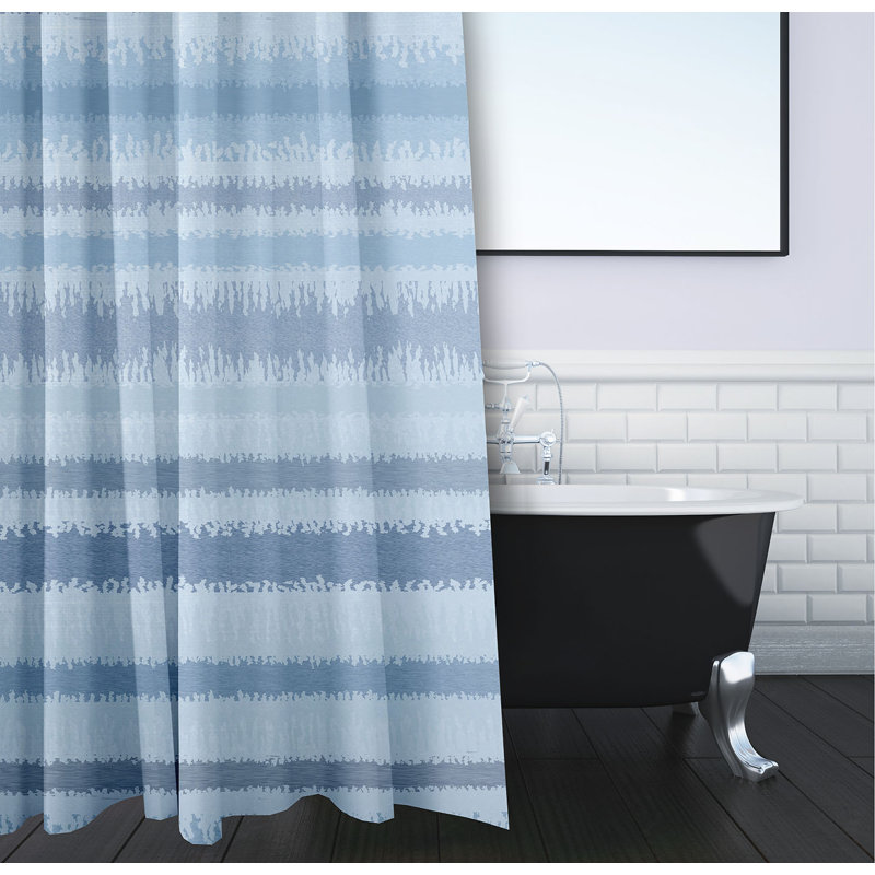 Rideau de douche simple Dorazio, Bleu