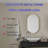 20x34” Matte Gold Oval Medicine Cabinet-20829583