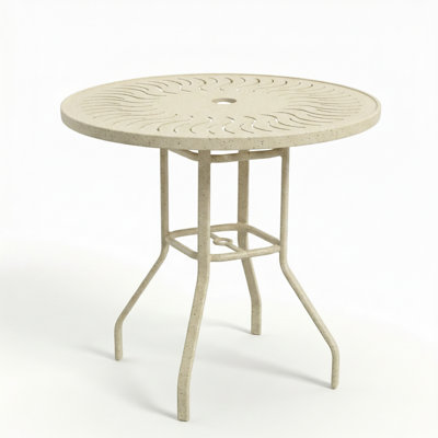 Windward Outdoor Sunburst 47" Round Bar Table