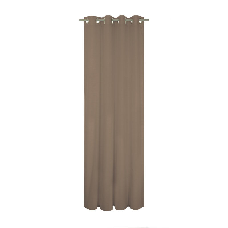 Peck Eyelet Room Darkening Single Curtain, Brown, 142cm Width x 220cm Drop