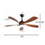 Ventilateur de plafond avec lumières DEL Refton Whisper Bloom-1253070824-1253070830