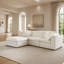 Canapé modulaire surdimensionné en duvet avec un repose-pieds de 118 po Alberto-99996470