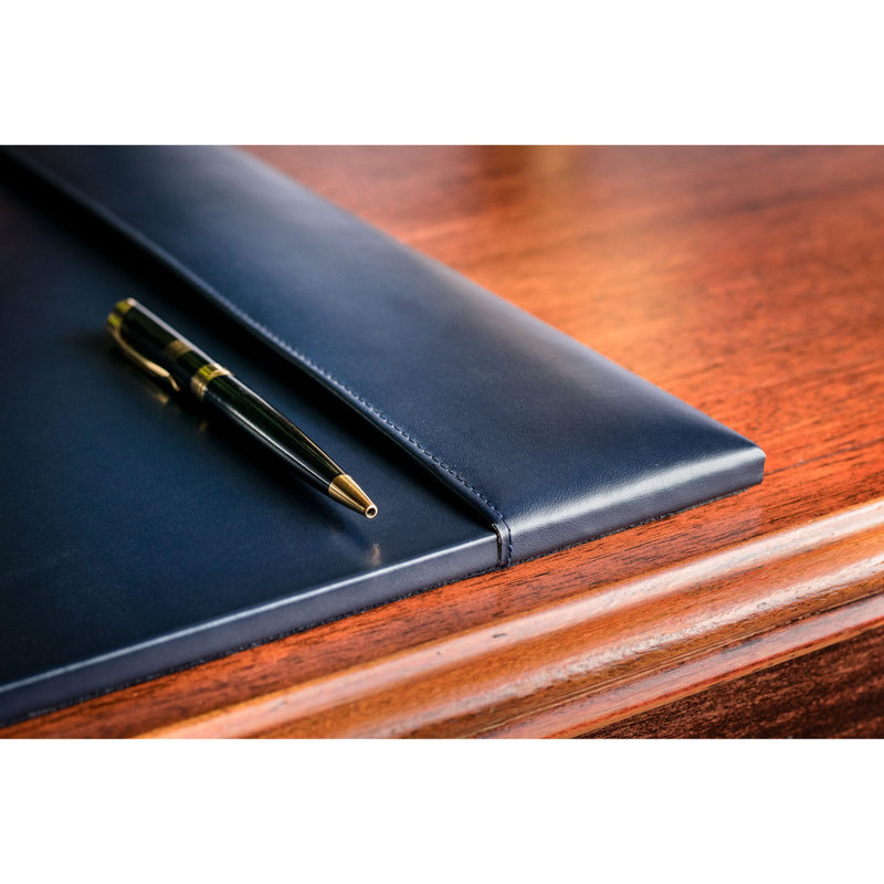 Sous-main de bureau Antero, Bleu marine