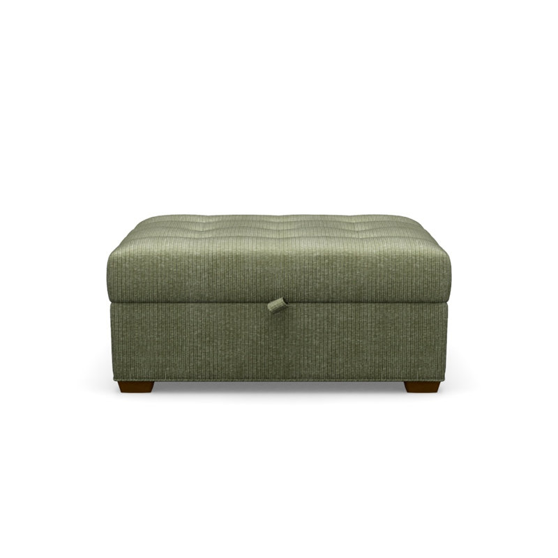 Baxter Square Ottoman, Big Sur, Twale 721042