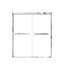 Ensemble de douche 6 pièces avec porte et accessoires 60 po x 36 po x 72 po Transolor, blanc / chrome poli-119036210
