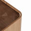 Table basse de 31,5 pouces carrée avec tiroirs de rangement, table basse moderne en bois avec plateau en verre, tables de centre de table de thé pour bureau de salon, noyer
