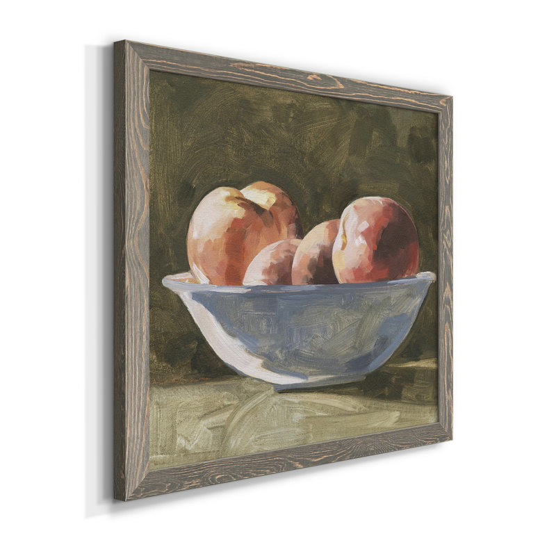 Bol de pêche I - art mural, H 20 po x l 20 po x P 1,5 po, Encadré gris