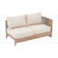 Ensemble de conversation modulaire en aluminium pour 4 personnes avec coussins Noralee