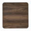 Fexy Side End Table, 24 Inch Square Top With Angled Legs, Walnut Brown