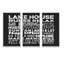 Lake House Rules - Lakehouse, ensemble de 3 toiles murales encadrées-1714211371-1714211364