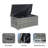 80 Gallon Water Resistant Wicker Deck Box