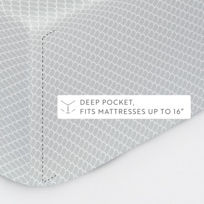 Simply Soft™ Scallops Pattern Microfiber Sheet Set
