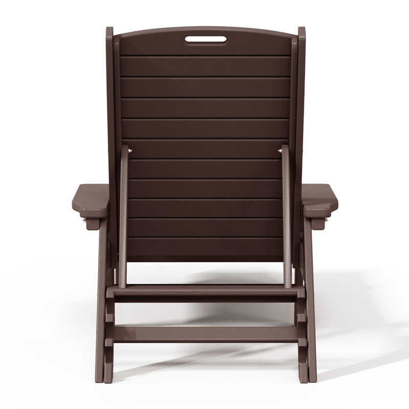 Ensemble de 3 chaises longues inclinables Laguna, Brun foncé