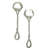 Western Piece Wood Stainless Steel Salad Servers