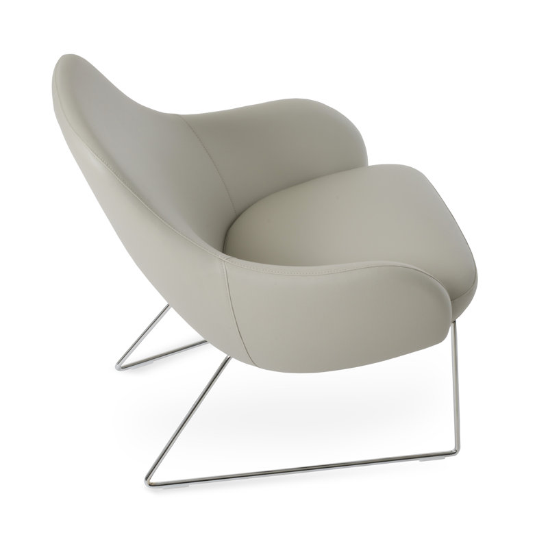 Base de chaise longue Gazel, Chrome, Noir